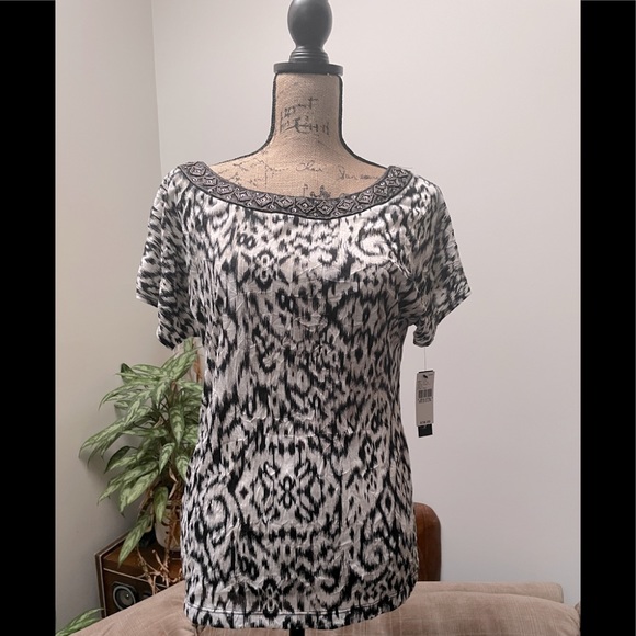 🆕 AB Studio Embellished top - Picture 1 of 6